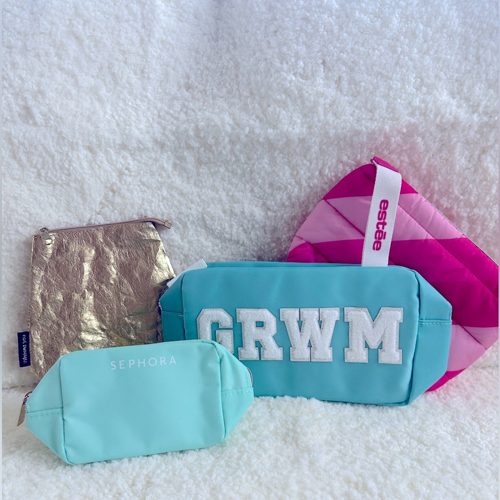 BEAUTY BAGS, ASSORTED, NWOT